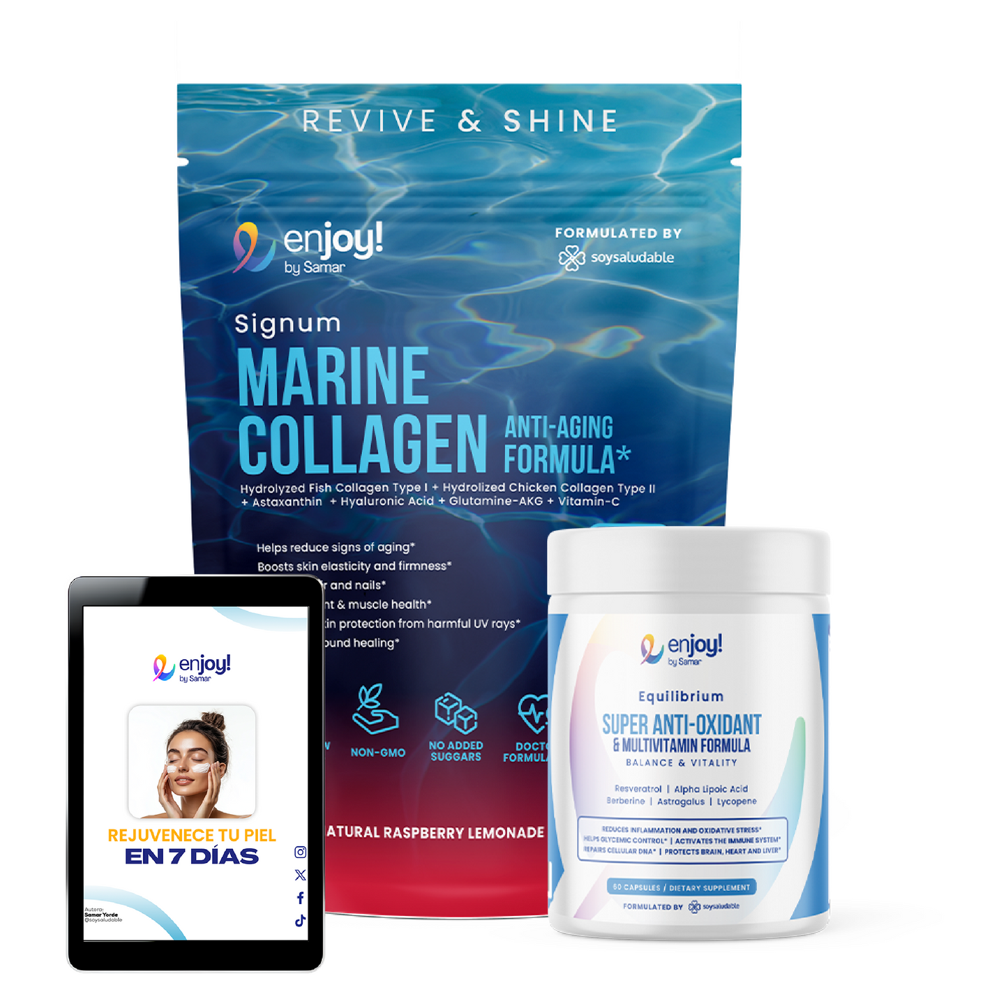 KIT ANTIEDAD Colágeno marino + Antioxidantes